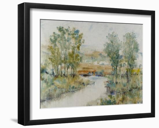 Trees on the Creek II-Tim OToole-Framed Art Print