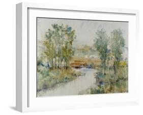 Trees on the Creek II-Tim OToole-Framed Art Print