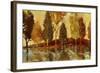 Trees on the Lake-Marietta Cohen-Framed Giclee Print