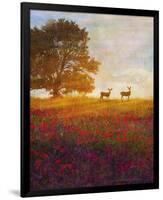 Trees, Poppies and Deer IV-Chris Vest-Framed Premium Giclee Print