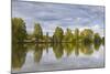 Trees Reflecting in the River Dordogne, Dordogne, France, Europe-Julian Elliott-Mounted Photographic Print