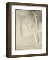 Trees (Study for La Grande Jatte), 1884-Georges Seurat-Framed Giclee Print