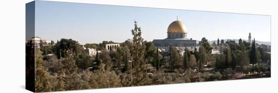 Trees with Mosque in the Background, Dome of the Rock, Temple Mount, Jerusalem, Israel-null-Stretched Canvas