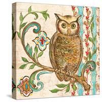Treetop Owl I-Kate McRostie-Stretched Canvas