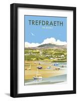 Trefdraeth - Dave Thompson Contemporary Travel Print-Dave Thompson-Framed Art Print