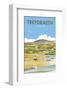 Trefdraeth - Dave Thompson Contemporary Travel Print-Dave Thompson-Framed Giclee Print