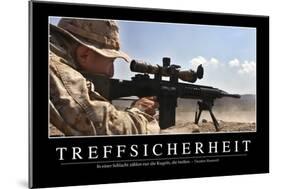 Treffsicherheit: Motivationsposter Mit Inspirierendem Zitat-null-Mounted Photographic Print