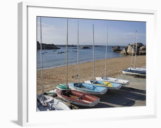 Tregastel, Cote De Granit Rose, Cotes d'Armor, Brittany, France-David Hughes-Framed Photographic Print