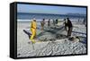 Trek Net Fishing-Peter Chadwick-Framed Stretched Canvas