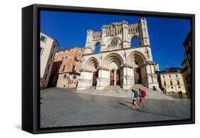 Trek Through Medieval Streets Of Old Town Section Of Cuenca, Spain, A UNESCO World Heritage Site-Ben Herndon-Framed Stretched Canvas