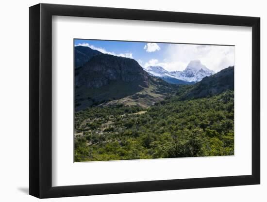 Trek Up to Mount Fitzroy (Cerro Fitz Roy) from El Chalten-Michael Runkel-Framed Premium Photographic Print