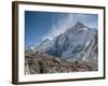 Trekkers and porters on a trail, Khumbu Valley, Nepal.-Lee Klopfer-Framed Photographic Print