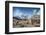 Trekkers and yaks in Lobuche on a trail to Mt. Everest.-Lee Klopfer-Framed Premium Photographic Print