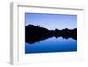 Trekkers are Reflected in the Cool Waters of Chilata Lagoon Outside the Town of Sorata, Bolivia-Sergio Ballivian-Framed Photographic Print