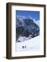 Trekkers Crossing Glacier on Cho La Pass-Peter Barritt-Framed Photographic Print