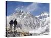 Trekkers Looking at the Western Cwm Glacier, Sagarmatha National Park, Himalayas-Christian Kober-Stretched Canvas