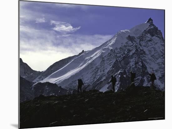 Trekking in Mera, Nepal-Michael Brown-Mounted Photographic Print