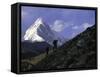 Trekking in Nepal-Michael Brown-Framed Stretched Canvas