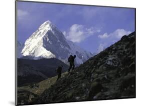 Trekking in Nepal-Michael Brown-Mounted Photographic Print