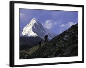 Trekking in Nepal-Michael Brown-Framed Photographic Print