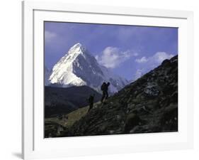 Trekking in Nepal-Michael Brown-Framed Photographic Print