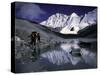 Trekking Shishapangma Area, Tibet-Michael Brown-Stretched Canvas