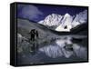 Trekking Shishapangma Area, Tibet-Michael Brown-Framed Stretched Canvas