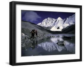 Trekking Shishapangma Area, Tibet-Michael Brown-Framed Photographic Print