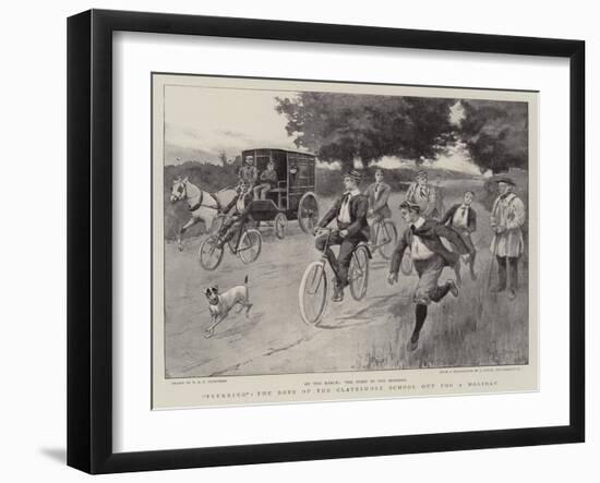 Trekking, the Boys of the Clayesmore School Out for a Holiday-null-Framed Giclee Print