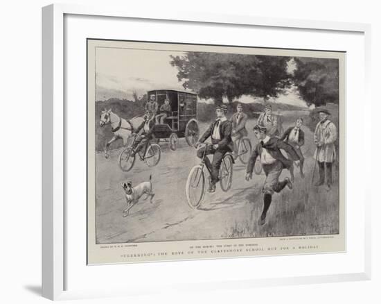 Trekking, the Boys of the Clayesmore School Out for a Holiday-null-Framed Giclee Print