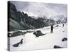 Trekking to Everest Base Camp, Nepal-Michael Brown-Stretched Canvas