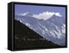 Trekking to Everest Base Camp, Nepal-Michael Brown-Framed Stretched Canvas