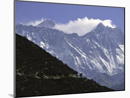 Trekking to Everest Base Camp, Nepal-Michael Brown-Mounted Premium Photographic Print