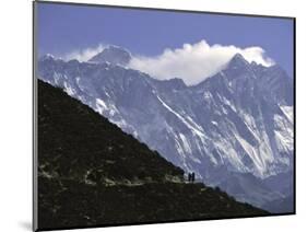 Trekking to Everest Base Camp, Nepal-Michael Brown-Mounted Photographic Print