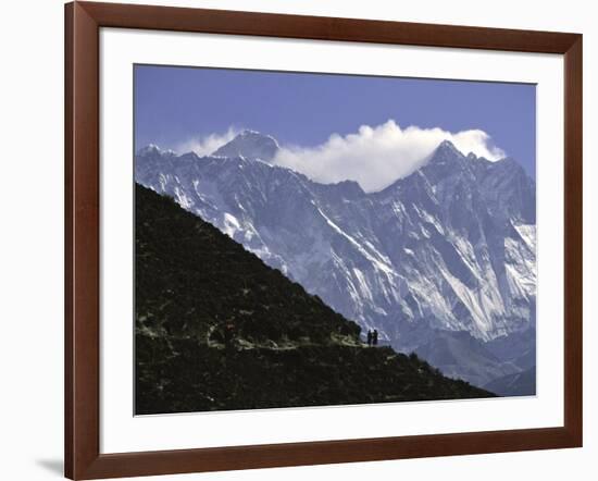 Trekking to Everest Base Camp, Nepal-Michael Brown-Framed Photographic Print