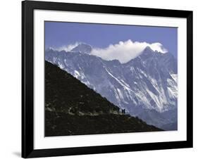 Trekking to Everest Base Camp, Nepal-Michael Brown-Framed Photographic Print