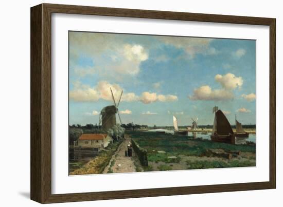 Trekvliet, 1870-Hendrik Johannes Weissenbruch-Framed Giclee Print