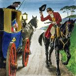 Dick Turpin from "Peeps into the Past," Published circa 1900-Trelleek-Stretched Canvas