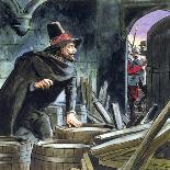 Guy Fawkes, caught in the act of preparing the Gunpowder Plot, 1605 (c1900)-Trelleek-Giclee Print