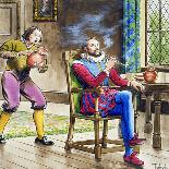 Guy Fawkes, caught in the act of preparing the Gunpowder Plot, 1605 (c1900)-Trelleek-Giclee Print