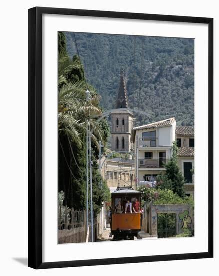Tren De Soller Tramway, Soller, Mallorca (Majorca), Balearic Islands, Spain, Mediterranean-Christian Kober-Framed Photographic Print