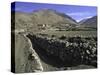 Trench in the Tibetan Himayalan Range-Michael Brown-Stretched Canvas