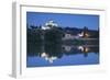 Trencin Castle at Dusk, Trencin, Trencin Region, Slovakia, Europe-Ian Trower-Framed Photographic Print