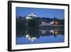 Trencin Castle at Dusk, Trencin, Trencin Region, Slovakia, Europe-Ian Trower-Framed Photographic Print