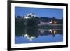 Trencin Castle at Dusk, Trencin, Trencin Region, Slovakia, Europe-Ian Trower-Framed Photographic Print