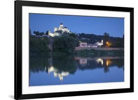 Trencin Castle at Dusk, Trencin, Trencin Region, Slovakia, Europe-Ian Trower-Framed Photographic Print