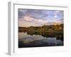 Trencin Castle, Vah River, Slovakia-Walter Bibikow-Framed Photographic Print