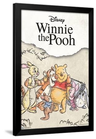 Disney Winnie The Pooh (1966) - Group Sketch Print - Trends