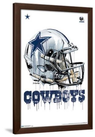 dallas cowboys helmet in stadium football canvas wall art Cowboys: NFL Dak Prescott & Micah Parsons Lights Trends International Gallery Pops NFL