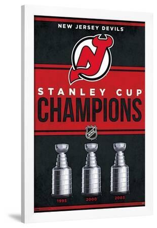 NHL New Jersey Devils Champions 23' Poster Trends